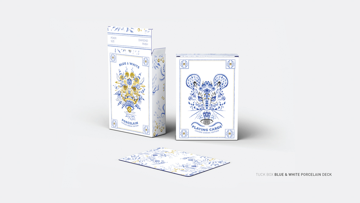 Details about   Collectible Playing card/Poker Deck 54 cards of The Chinese Blue-White Porcelain 